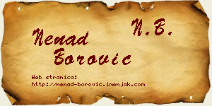 Nenad Borović vizit kartica